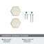 Multipack de boutons géométriques 1 5/16 po Accents-93499080
