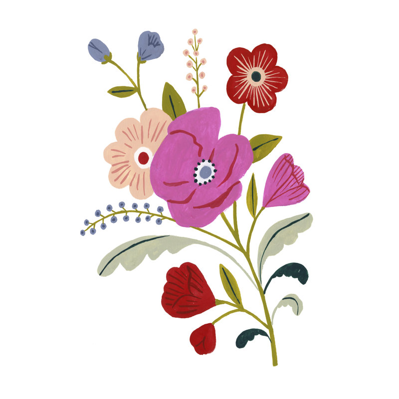 Simple Flora III, H 36 po x l 24 po x P 1,25 po