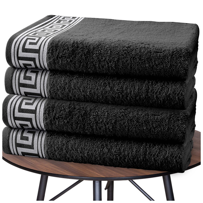 Egyptian Cotton Bathroom Towels, Super Soft, Quick Dry & Ultra Absorbent Hand Towel, Bath Towel & Sheets in Greek Design