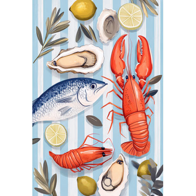 Tavius Fresh From The Sea I by Ray Powers - Wrapped Canvas Print