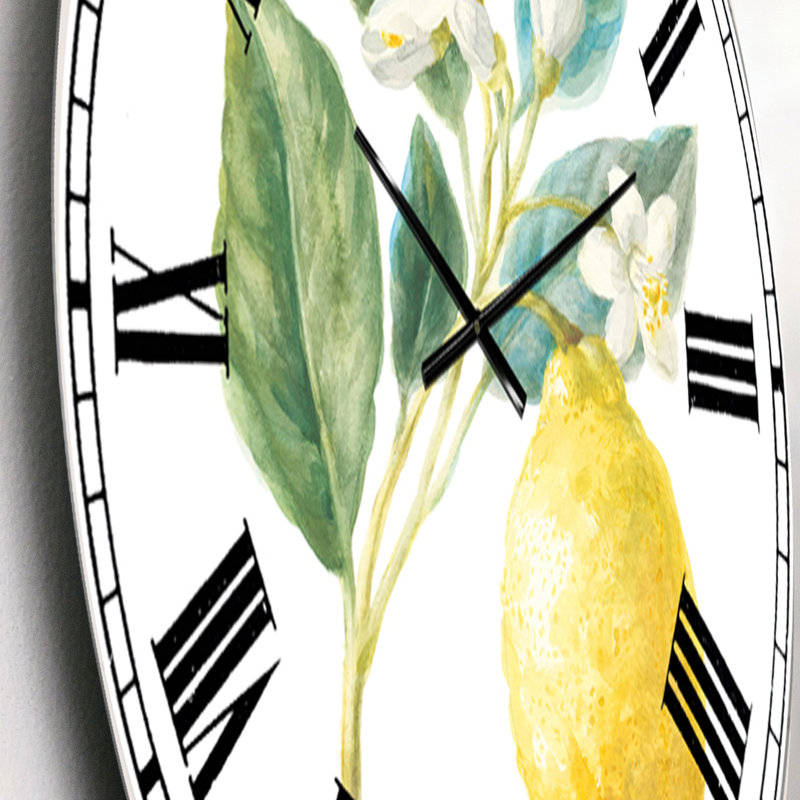 Horloge murale Swigart Floursack Lemon I - Farmhouse, Petit
