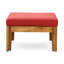 Canapé modulaire d'extérieur rouge en bois