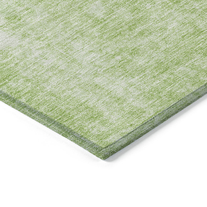 Tapis intérieur lavable abstrait vert 9 pi x 12 pi