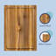 Petite planche à découper réversible à grain de bois d'acacia fabriqué à la main l 14 po x P 10 po Eldridge-130298212-130298217