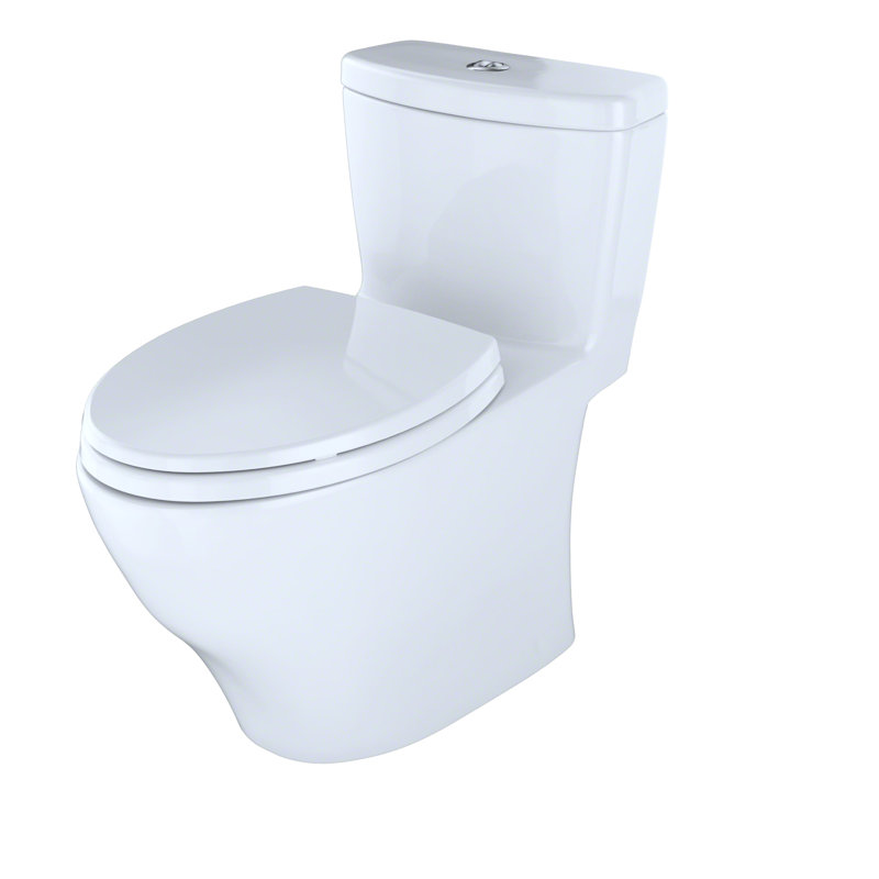Aquia® Dual-Flush Elongated Bidet Toilet (Seat Included), Colonial White