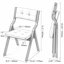 Ensemble de 2 chaises pliantes avec coussin, chaise pliante portative avec coussin, chaise de salle à manger rembourrée moderne pour la cuisine, le bureau, un mariage, une fête ou une salle à manger.