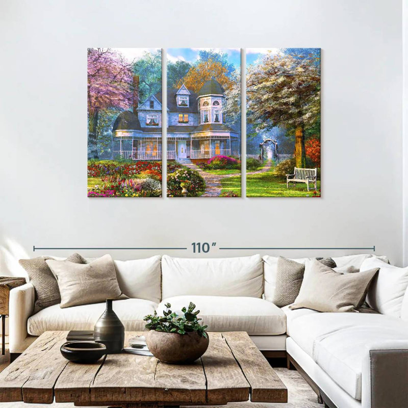 Lilie Victorian Home, H 48 po x l 74 po