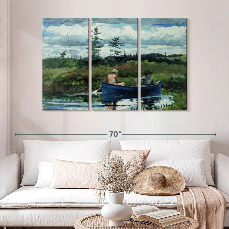 Mehar The Blue Boat, 32" H x 50" W