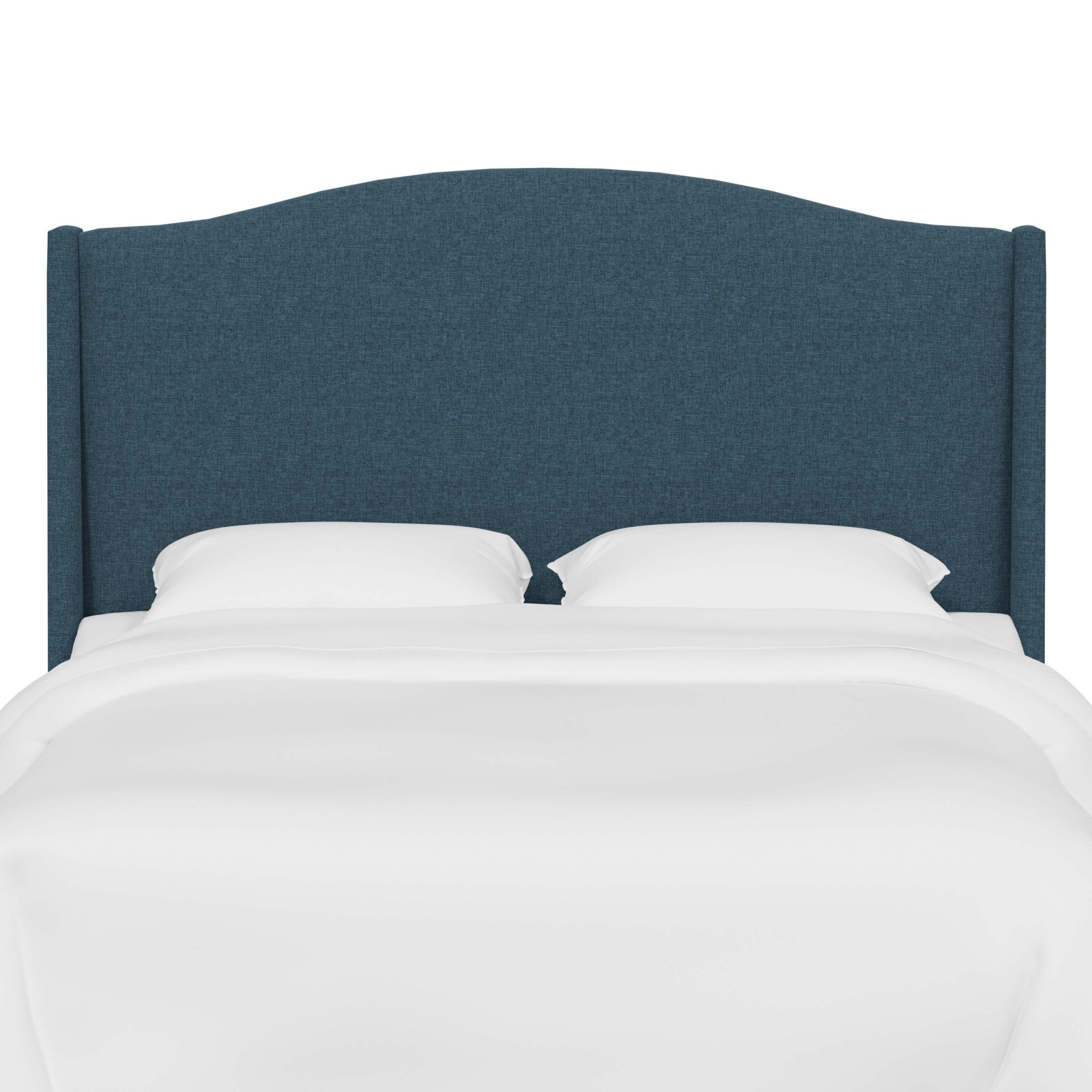 Byrd Cotton Headboard, Twin, Zuma Navy Textured Linen