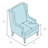 Akela Upholstered Wingback Chair