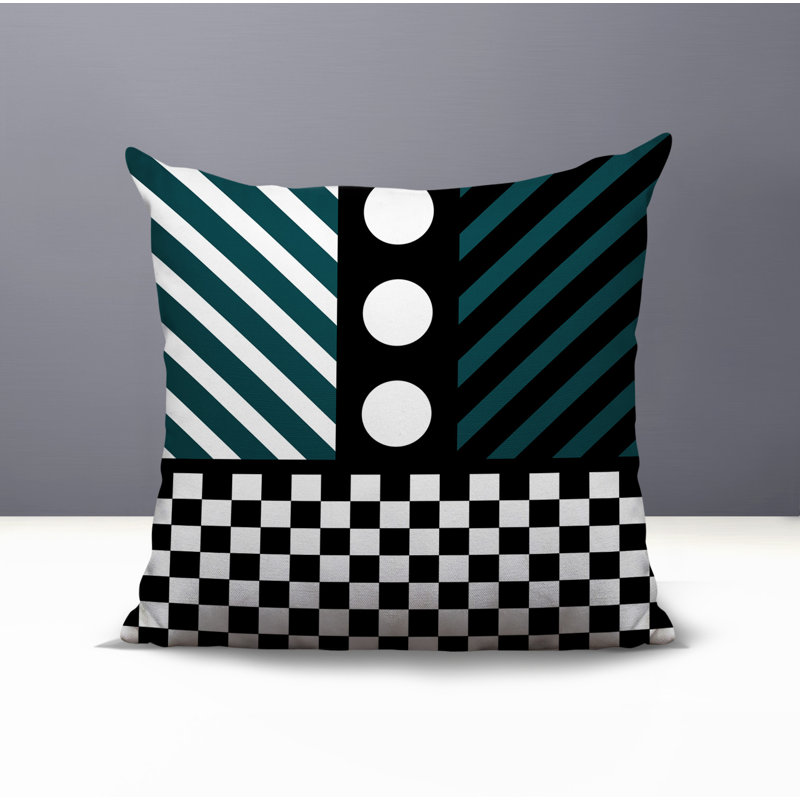 Coussin Brixa, Carré 20 po, Émeraude