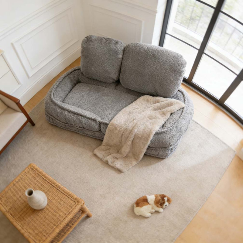 Canapé Lazy, 5 positions réglables, Gris