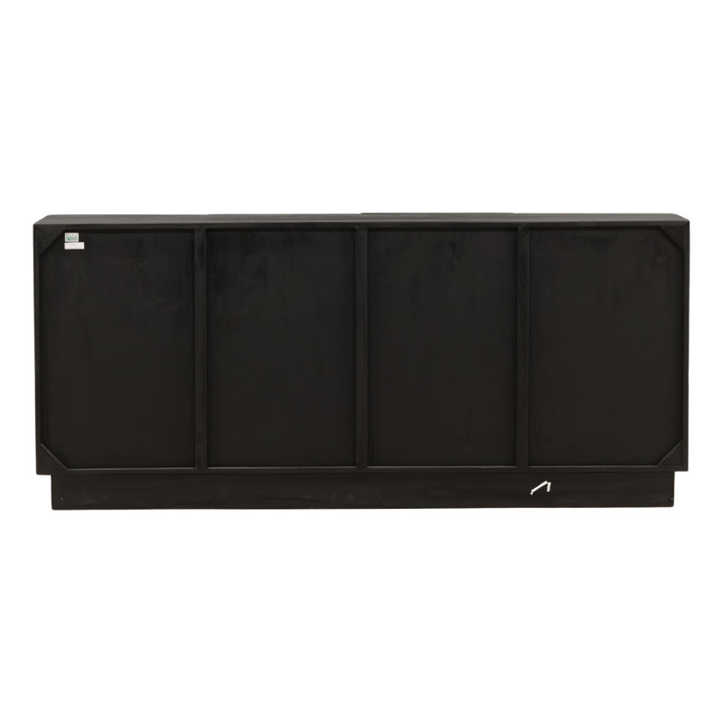 Marika 37" Wide Sideboard, Black, 34.74" H x 71.57" W x 18.11" D