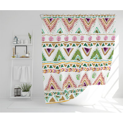 Kyla Polyester Shower Curtain Set