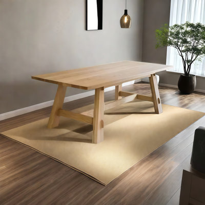 Tables de salle à manger rectangulaires en bois massif