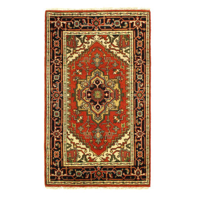 Tapis rouille en laine New Age One-of-a-Kind Rectangle 3 pi 1 po x 5 pi 1 po Nowayton