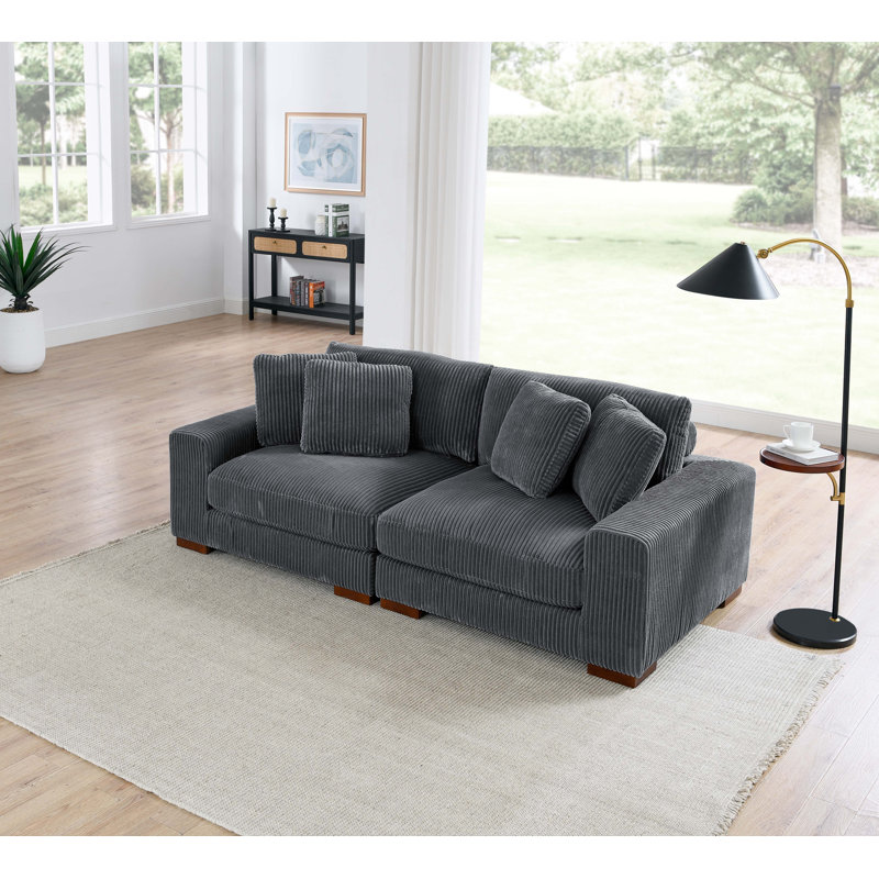 Kijuana 89'' Corduroy Sofa