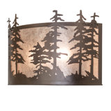 2 - Light Flush Mounted Sconce