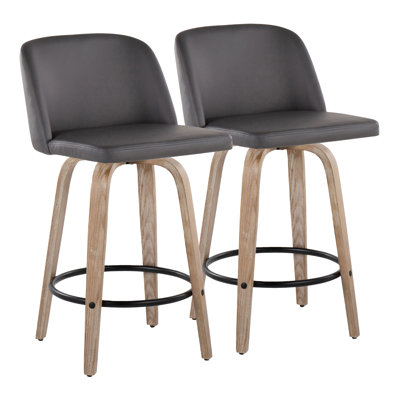 Tabouret de comptoir pivotant 25,5 po Lakyia