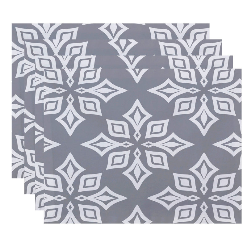 Ensemble de napperons 4 pièces Eastbourne, Gris