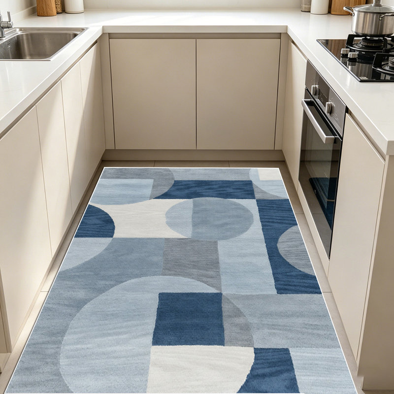 Simple and geometric art carpet, soft and easy to maintain, suitable for multiple scenarios, universal for home and commercial spaces, indoor soft furnishing carpet