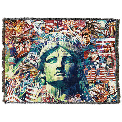 Jeté en coton Pure Country Weavers Lady Liberty
