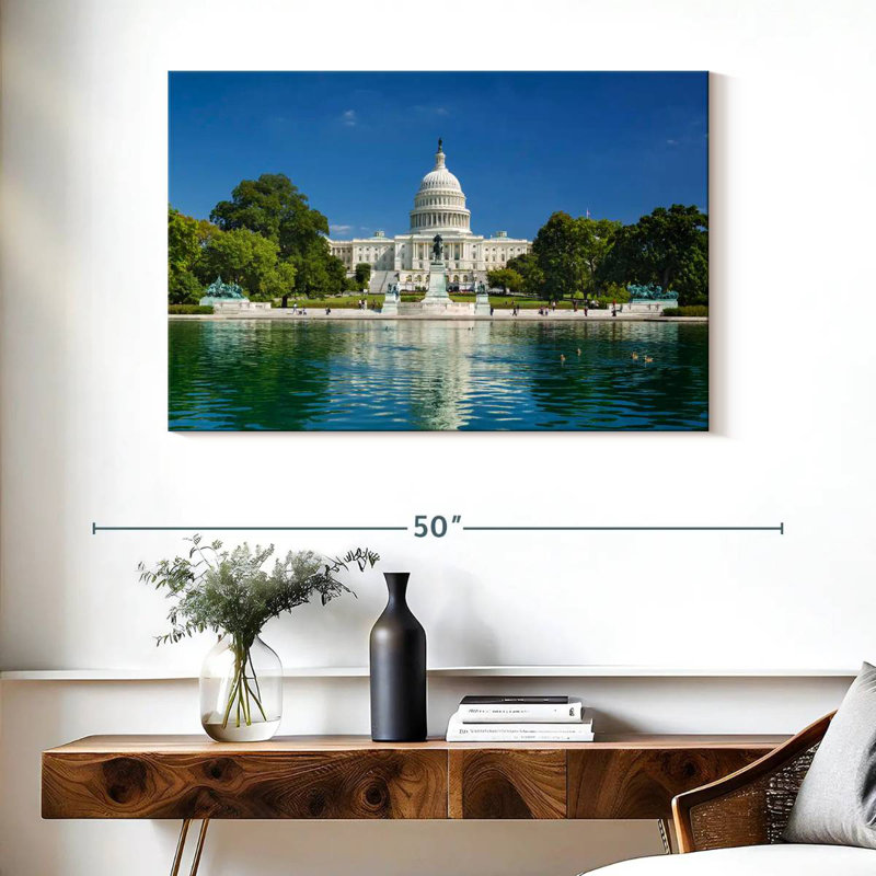Lilie US Capitol Reflection, 26" H x 39" W