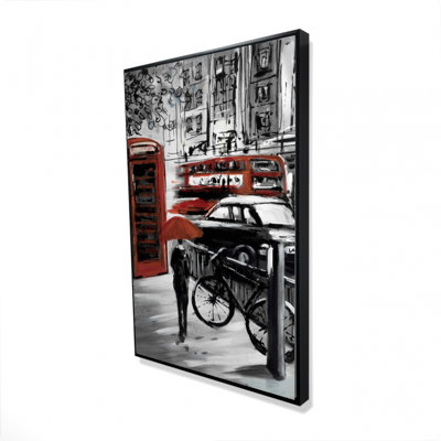 European Street Print On Canvas