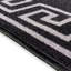 Tapis de couloir noir à motif géométrique Tapis décoratif-908945304