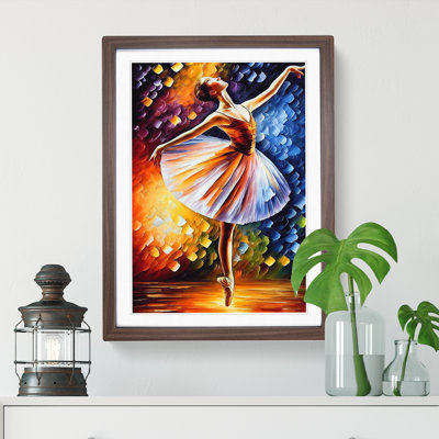 Ballerina Dancer No.7 1 Piece Single Picture Frame Painting