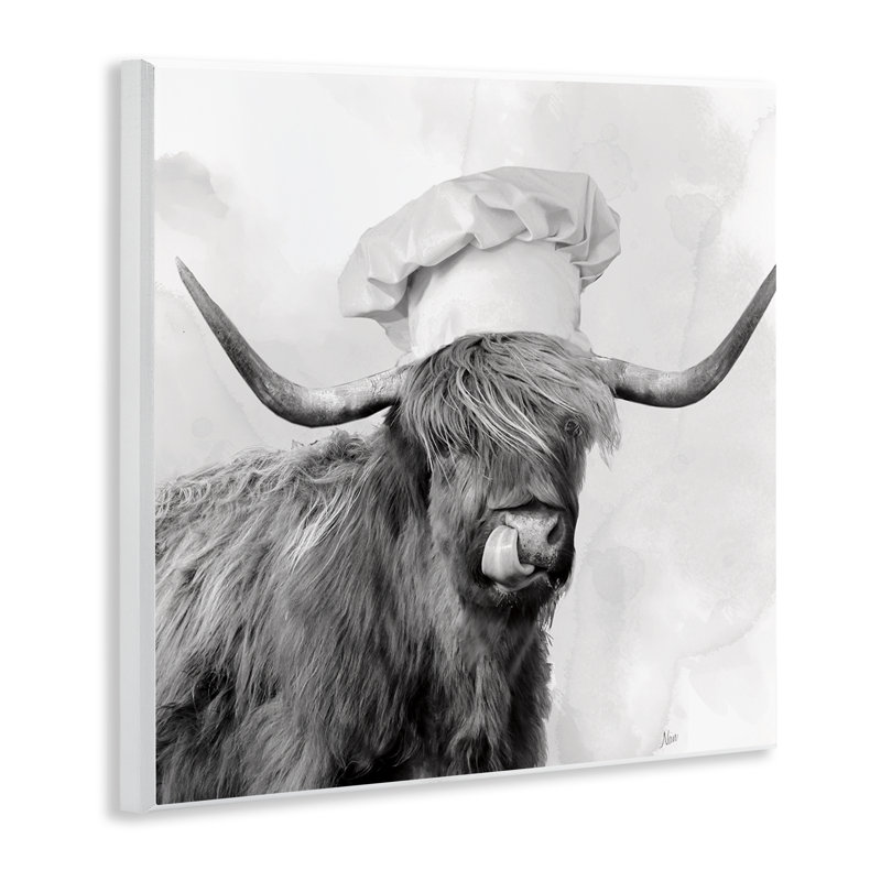 Kitchen Chef Cattle Wall Plaque, design by Nan