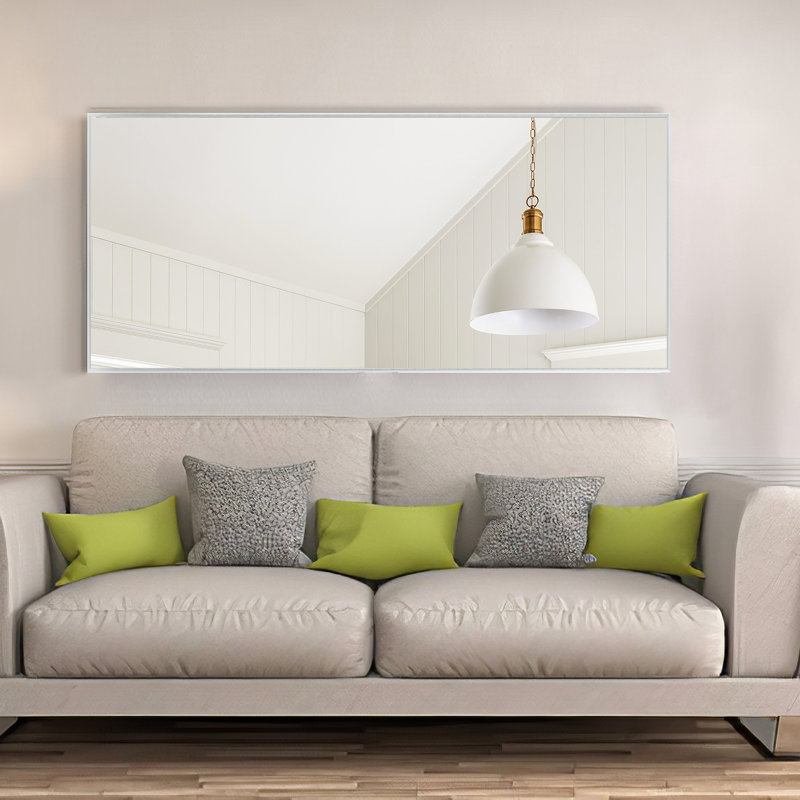Miroir de salle de bain mural Talma, Gris clair, H 47 po x l 21 po