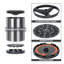 Extra Large Kitchen Utensil Holder Rotating Stainless Steel Utensils Pot-1574994005