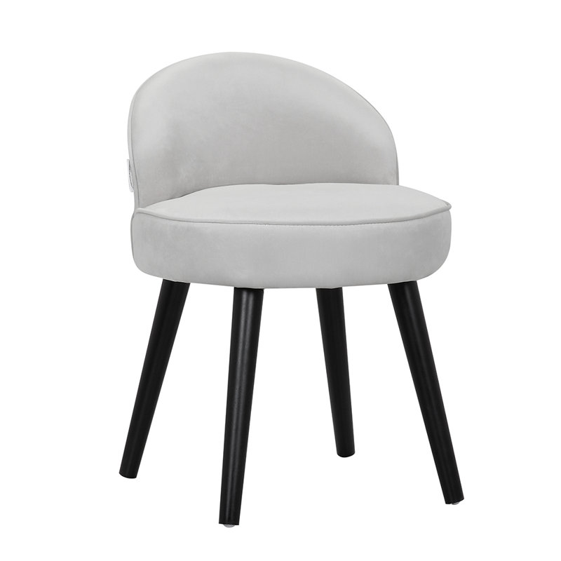Lyndsey Accent Stool, Off-White/Black 