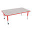 Table d'activités préscolaire rectangulaire à hauteur réglable avec roulettes-50509289-50509294-50509301