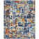 Wool Abstract Area Rug in Blue