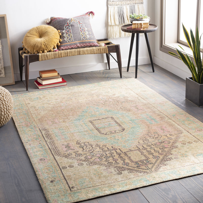 Aldora Hand Tufted Oriental Indoor Rug, Rectangle 5' x 7'6"