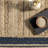 Speight Coastal Braided Power Loom Jute Brown/Navy Bordered Rug-45486592