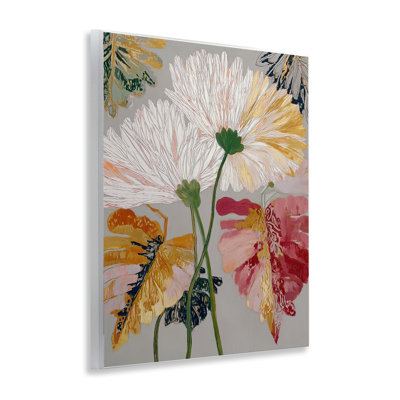 Plaque murale fleurs ludiques, conception par Annabelle Hall