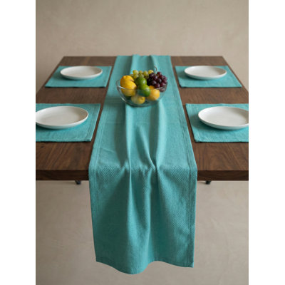 Chemin de table Tropical Teal Drift Weave