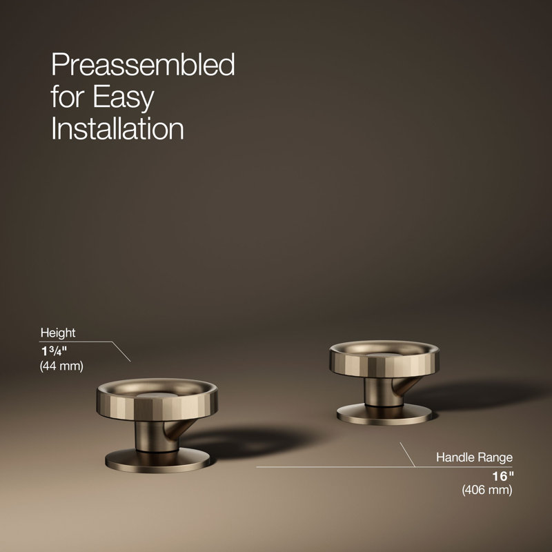 Components Industrial Bathroom Sink Faucet Handles, Bronze