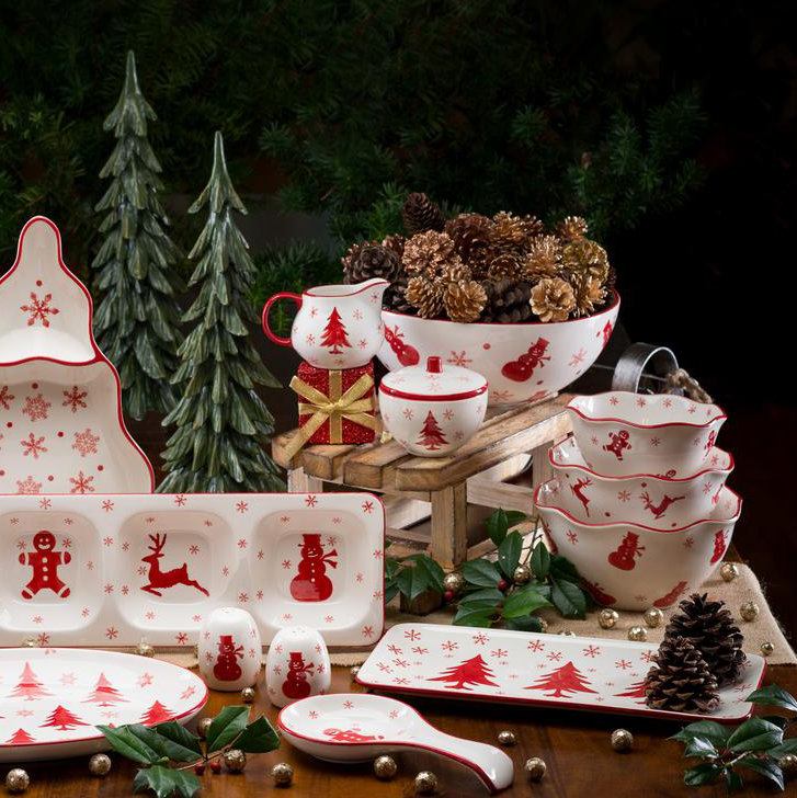 Winterfest Round Serving Bowl