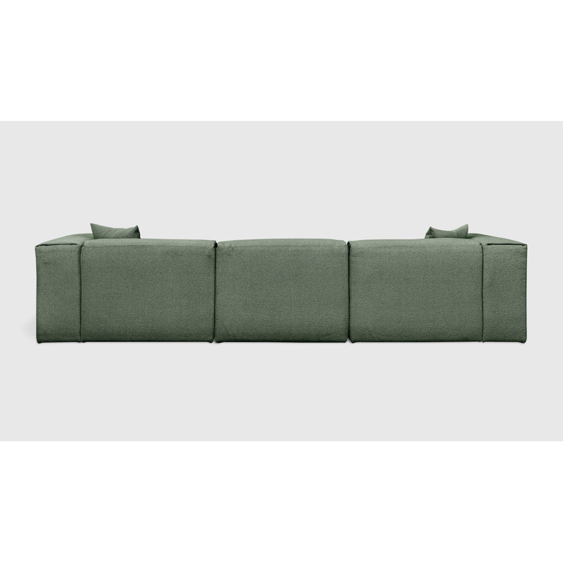 Nest Modular 4-PC Sectional, Pine Boucle