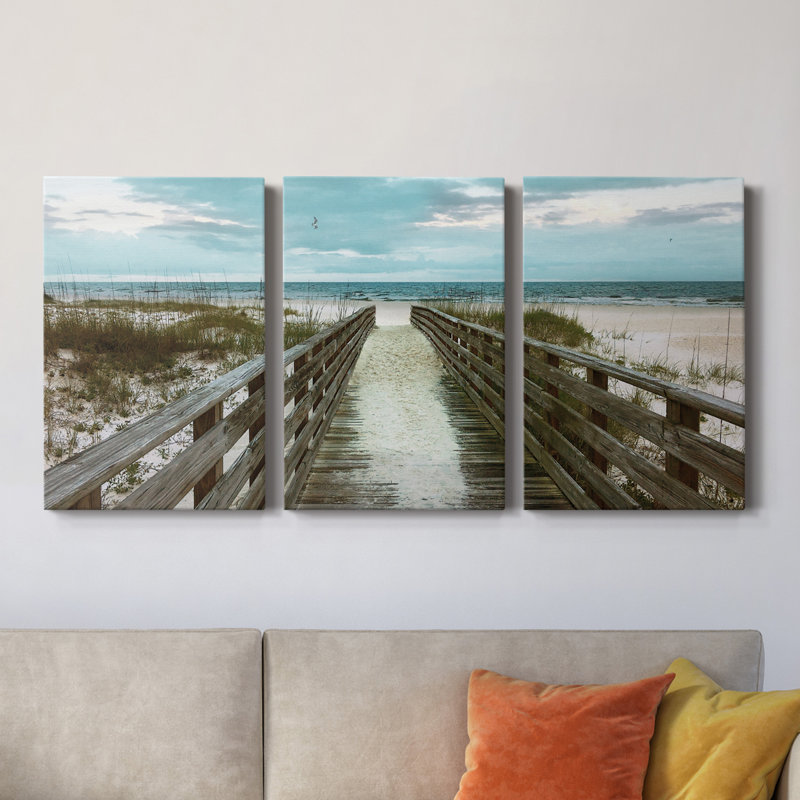 " Happy Place " 3 - Pieces, 32" H x 24" W x 1" D
