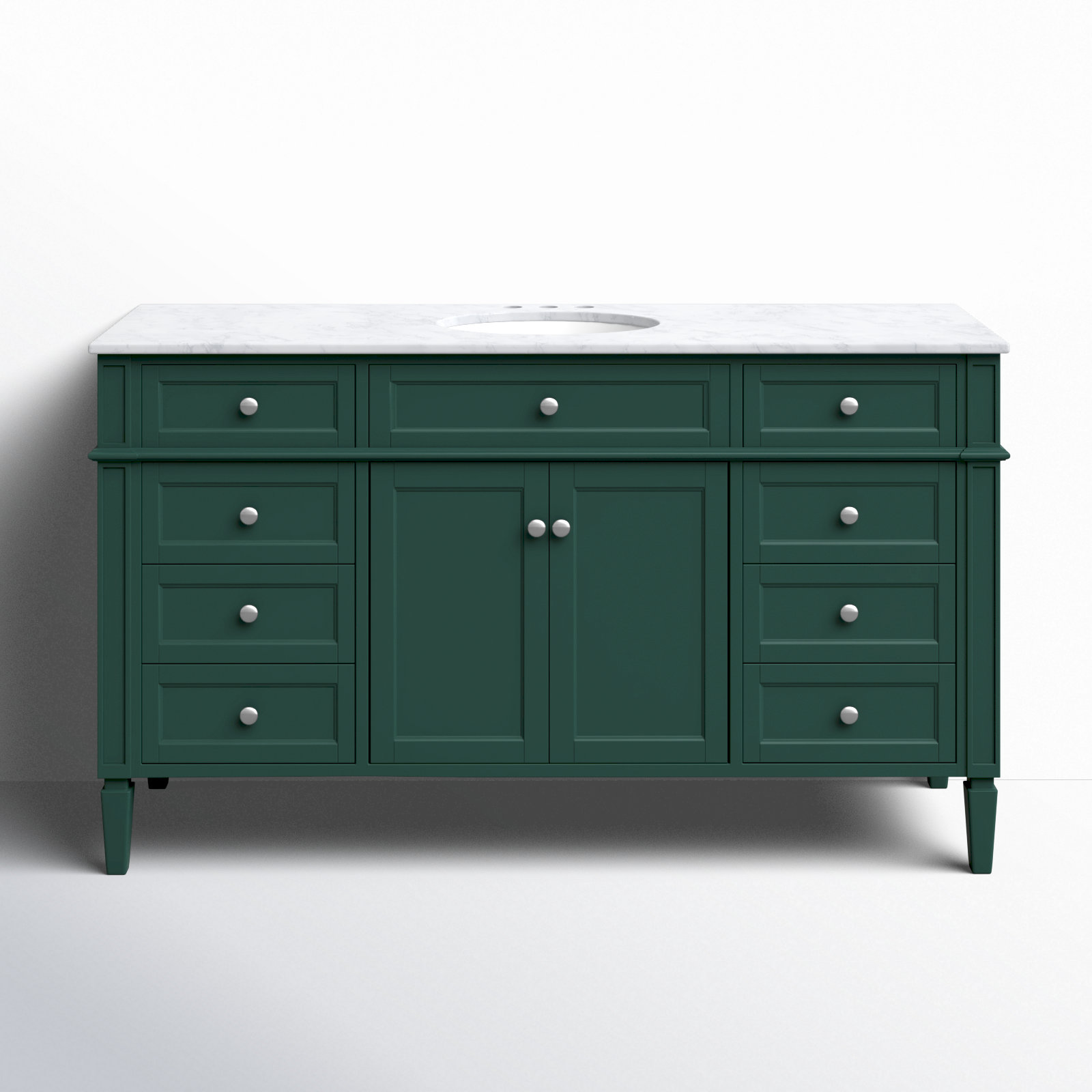 Rivers 60'' Single Bathroom Vanity, Green