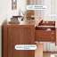 Commode cannelée en bois Mid-Century-95476586