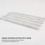 Doublure de crayon en marbre blanc de Carrare Adolif, bord en tuile bullnose polie 1/2 po x 12 po, 10 pièces-133658600