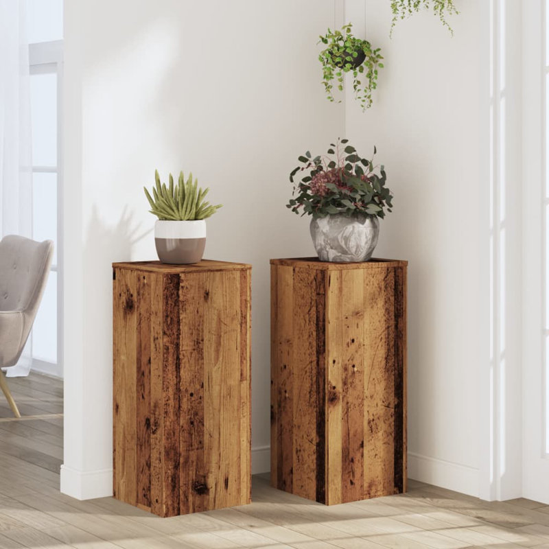 Plant Stand - Set of 2, Old Wood
