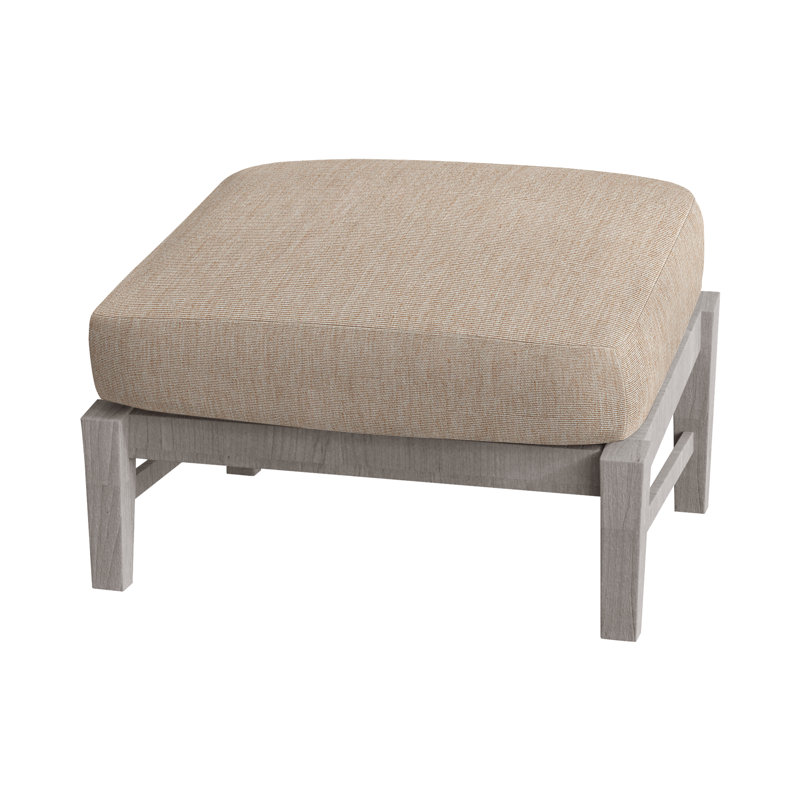Repose-pieds Croquet, Pas de soudure, Teck huître, Toile sable
