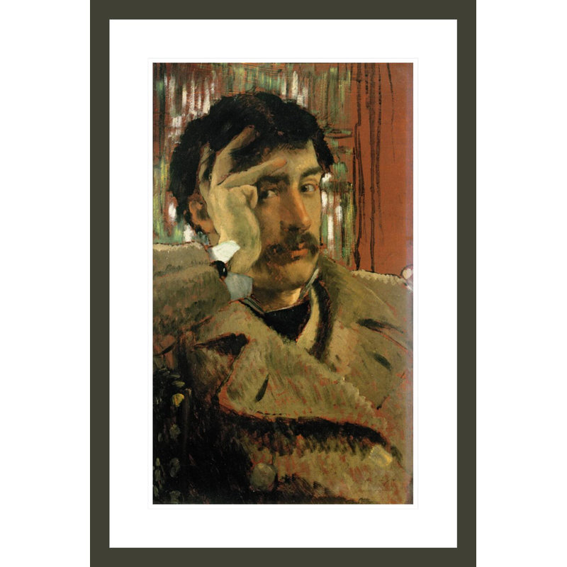 Autoportrait par James Tissot - Estampe numérique encadrée, H 29,5 po x l 20,08 po